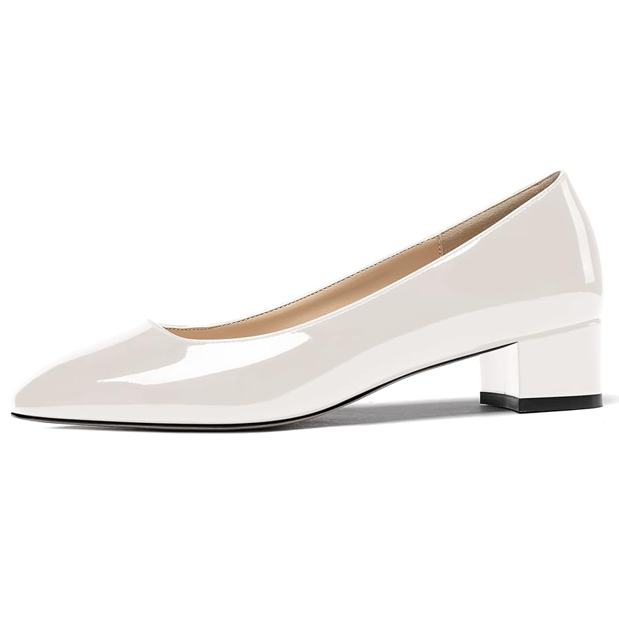 Amazon.com | WAYDERNS Women's White Patent Leather Slip On